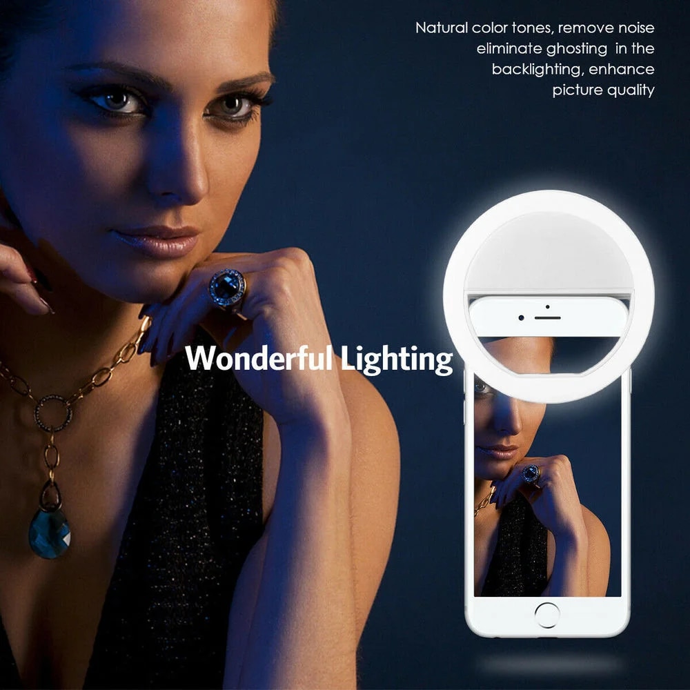 USB Rechargeable LED Selfie Ri - Photography Lighting Set Up recension och pris